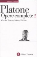 Copertina  Opere Complete 2: Cratilo ; Teeteto ; Sofista ; Politico